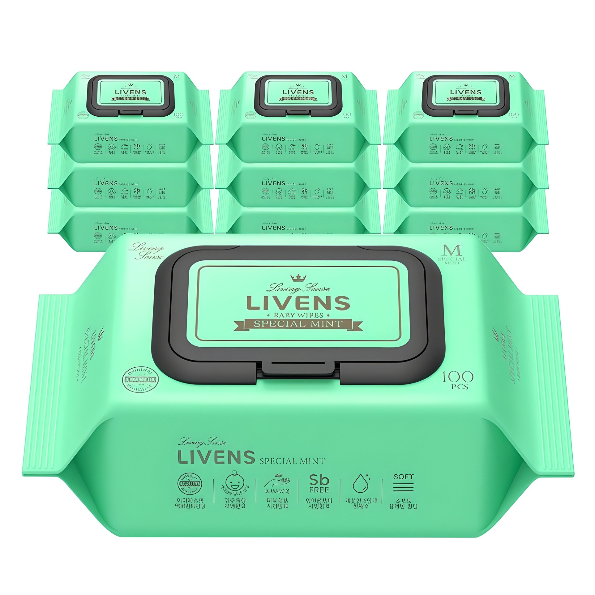 리벤스 스페셜 민트 물티슈 캡형