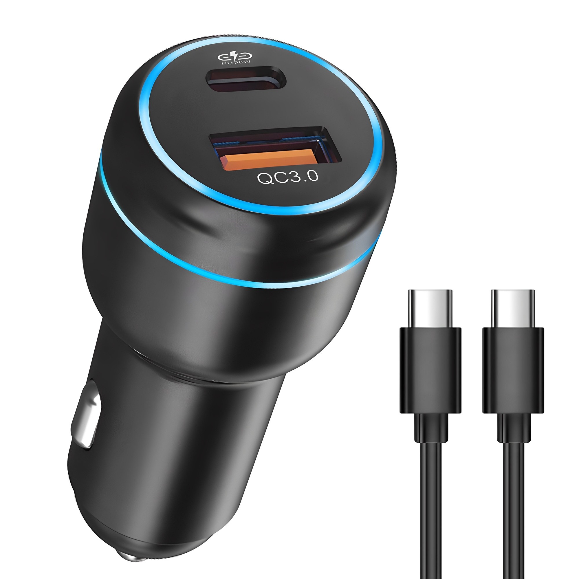 홈플래닛 PD 3.0 48W 2포트 차량용 시거잭 고속 충전기