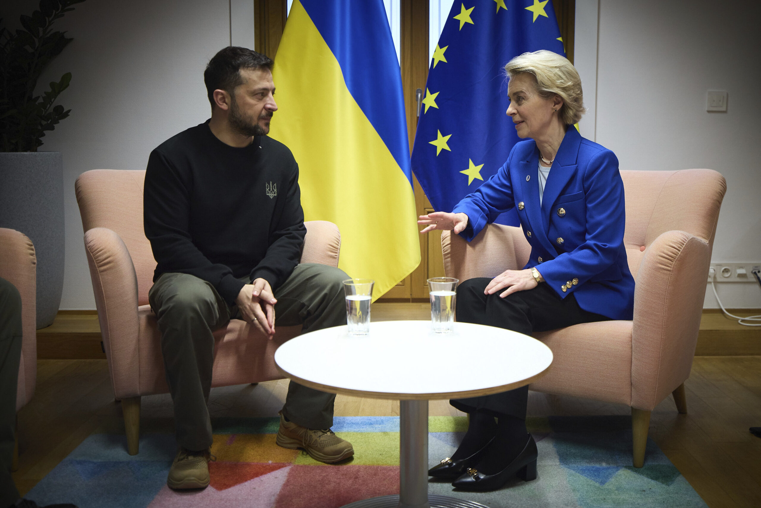 Ukrainian President Zelenskyy Bilateral with European Commission President Ursula von der Leyen